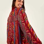 Farm Rio Red Fringe Bomber Jacket β XS / 433U Photo 1