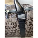 Fendi  Zucca Brown "FF" Logo & Leather Duffel/Weekender Bag Photo 6