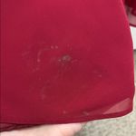 Kennedy Blue Natalie Red Bridesmaid Maxi Dress w/ Chiffon Skirt - Size 20 Photo 5