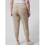 Athleta  Women's Tan Joggers Trekkie North Pant with Zip 26 Photo 5