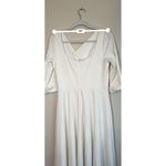 Black Halo  cream knee length Jackie O Swing Dress size 10 Photo 2