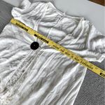 Vintage Ivory Cotton Long Flowy Short Sleeve Cardigan Top Made in Thailand White Size M Photo 6