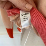 Loft • Coral Red Colorblock Cardigan Photo 5