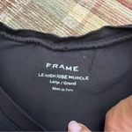 frame denim  Black Le High Rise Muscle Tee Photo 1
