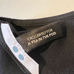 A pea in the pod A Pea In The Pod Black Short Sleeve Maternity Top Size Large Photo 4