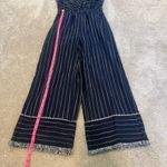 Moon River  Womens‎ Sleeveless Pantsuit Navy White Stripe Size XS Photo 6