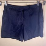 Tommy Bahama  Women's Silk‎ Black Chino Shorts Size 14 Preppy Travel Golf Photo 0