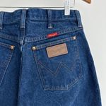 Wrangler  Jeans Womens 13 x 32 Cowboy Cut High Rise Western Straight Patch Logo Photo 6