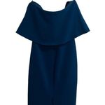 Likely Driggs One Shoulder Strapless Midi Dress In Cerulean Blue Teal Photo 7