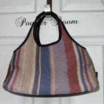 The Sak Striped Multicolor Restore Woven Crochet Handbag Tote Purse Summer Beach Photo 1