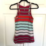 Lululemon Refresh Racer Tank Stripe Toothpaste Heathered Slate Size 6 Photo 5
