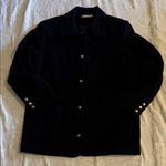 Elegant Black Women's Pea Coat Size L Photo 0