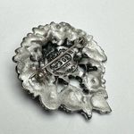Elias 1990 USA Fine Pewter Flower Pin Brooch No. P302 Signed Silver Photo 6