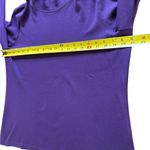 LL Bean Supima Cotton Long Sleeve Mock Neck Tee Shirt Purple Womens Large Photo 4
