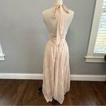 Champagne‎ & Strawberry Halter Flowy Dress Size Small Pink Photo 4