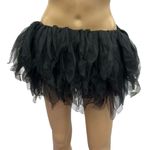 Spirit Halloween  Black Shredded Short Tutu One Size Fits Most Photo 0