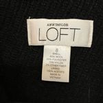 Ann Taylor Loft Women's Black Wool Blend Long Coat Size 8 Photo 4