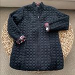 Title Nine Women’s Black Quilted Jacket Coat Zip Front Size Medium Outerwear Photo 2