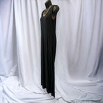 Venus black maxi dress high side slits size small Photo 2