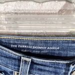AG Adriano Goldschmied Ag The Farrah High Rise Skinny Ankle Raw Hem Side Split Jeans Size 26 Photo 7