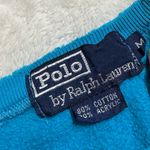 Vintage 90s Y2K Ralph Lauren Polo Sport Unisex Crew Neck Sweatshirt Medium Blue Photo 5