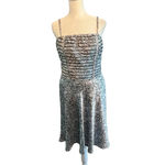 Cache  Animal Snake Print Dress Black White Gray 10 Minimalist Luxury Photo 1