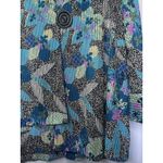 IC By Connie K Jacket Women's XL Asymmetric Hem Floral Mesh Weave Cardigan Photo 2