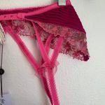 For Love & Lemons NWT Garter Belt in Magenta Ophelie Photo 6