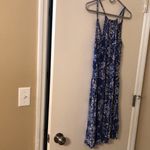 Old Navy  blue and white floral sleeveless dress size medium Photo 7