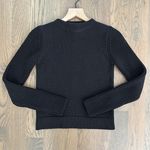 Prada Ribbed Knit 100% Wool Crew Neck Sweater in Black Size 38 / Extra Small Photo 5