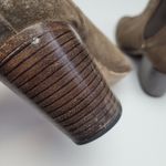 Rag and Bone  ANNE BROWN TAUPE LEATHER STACKED HEELED BOOTS 38.5 Photo 6