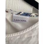 Lascana Women's 6 White Floral Blouse Cottagecore Feminine 3/4 Sleeve Fairy Black Photo 5