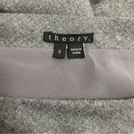 Theory  Stretch Wool Boatneck Fitted Sheath Charcoal Gray 3/4 Sleeve Dress Size 2 Photo 9