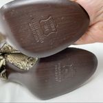 Stuart Weitzman Snakeskin Python Leather Peep Toe High Heels Shoes Black Tan 6 Photo 8