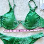 NWT Commense Spring Flames Mesh Three Piece Bikini Bathing Suit size M/6 Green Size M Photo 7