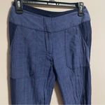 Veronica Beard  Silk Blend Cuffed Jogger Blue- Size 0 Photo 5