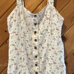 American Eagle floral button up linen blend dress Photo 2