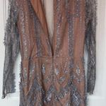 Dress the Population NWT Jamie Lace Sheath Dress Mineral Blue/Size L Party Dress Photo 11