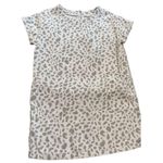 North End denim ivory light brown animal leopard print dress sz M Size M Photo 5