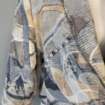 Rhonda Stark Vintage Boho Western Cropped Jacket Size L Neutral Patchwork Cotton Size L Photo 3