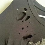 Liliana 🆕Black Hollows Out T-Shirt Dress 3D Rose 2X🆕 Photo 7