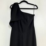 Dress the Population  Tiffany One Shoulder Jumpsuit, Black, size Medium Photo 3