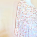 SheIn  White Pink & Peach Floral Long Sleeve Maxi Dress. Photo 4