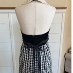 American Vintage VTG RARE Young Edwardian Arpeja Black and White Gingham Maxi dress sz 7 Photo 3