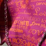 Love moschino Red and Orange Script Tote Photo 9