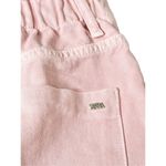 ZARA Denim Shorts Size 6US Pink Cutoff Elastic Waistline High Waist Photo 3