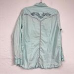 Wrangler  Rock 47 Pearl Snap Western Embroidered Button Down Shirt Womens XL Top Photo 4