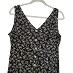 EXPRESS Vintage 1990s  dark floral button down floral maxi dress Photo 3