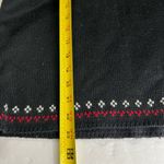 Jones Wear  wool blend winter snowflake sweater M black tie neck casual outdoor Photo 6