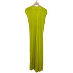Free People Marina Maxi Dress in Citron Silk Green size Small Photo 3